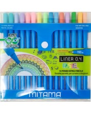 Set fineliner flomastera Mitama - Pastel, 15 boja