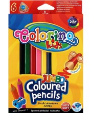 Olovke u boji Jumbo - 6 boja i šiljilo