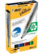 Set markera za bijelu ploču BIC - Velleda, okrugli vrh, 5 mm, 4 boje