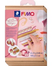 Komplet gline Staedtler Fimo Soft - Knit & Braid Design, 4 х 25 g  -1