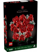 Konstruktor LEGO Icons Botanical - Buket ruža (10328) -1