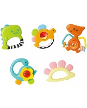 Set zvečki za bebe Hola Toys - Dinosauri, 5 komada -1