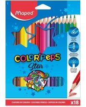 Set olovaka u boji Maped Color Peps - Star, 18 boja