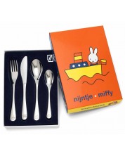Set dječjeg pribora za jelo Zilverstad - Miffy, 4 dijela -1