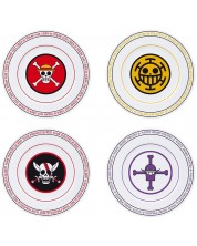 Set tanjura ABYstyle Animation: One Piece - Emblems, 4 kom.