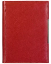 Kožna bilježnica-agenda Lemax Novaskin - Crvena, А5 Standart