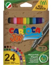 Set flomastera Carioca Eco Family - Joy, 24 boje, super perivi -1