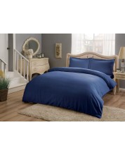Set za spavaću sobu TAC - Basic Blue, 100% pamuk, saten -1
