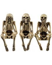 Set kipića Nemesis Now Adult: Gothic - Three Wise Skeletons, 10 cm -1