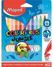 Set flomastera Maped Color Peps - Jungle, 12 boja