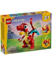 Konstruktor LEGO Creator 3 u 1 - Crveni zmaj (31145)