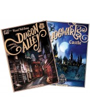 Set mini postera GB eye Movies: Harry Potter - Retro Hogwarts & Diagon