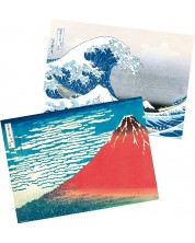 Set mini postera GB eye Art: Katsushika Hokusai - The Great Wave & Red Fuji -1