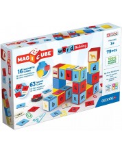 Set magnetskih kocki Geomag - Magicube, Word Building EU, 79 dijelova -1