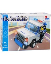 Konstrukcijski set Alleblox Police Force - Policijski auto, 107 dijelova