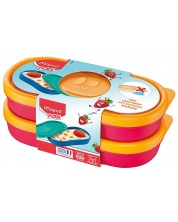 Set kutija za hranu Maped Concept Kids - Crvena, 150 ml, 2 komada