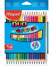 Set olovaka u boji Maped Color Peps - Duo, 18 komada, 36 boja