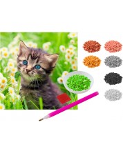 Set za slikanje perlama Grafix - Mačka -1