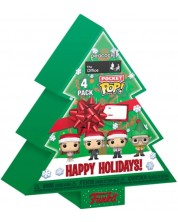 Set figura Funko Pocket POP! Television: The Office - Happy Holidays Tree Box -1