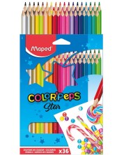 Set olovaka u boji Maped Color Peps - Star, 36 boja
