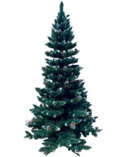 Božićno drvce Alpina - Bor prekriven snijegom s češerima, 120 cm, Ø 55 cm, zeleno -1