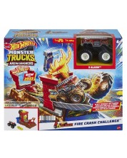 Set Hot Wheels Monster Trucks - Svjetska arena, Fire Crash Challenge