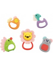 Set grickalica za bebe Hola Toys - Šumske životinje, 5 komada -1