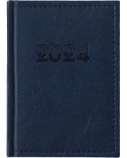 Kožni džepni rokovnik Casanova - Plavi, 2024 -1