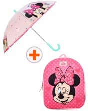 Set za vrtić Vadobag Minnie Mouse - 3D ruksak i kišobran, Never Stop Laughing -1