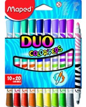 Set dvostranih flomastera Maped Color Peps Duo - 10 boja