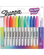 Set permanentnih markera Sharpie Glam Pop - F, 12 boja -1