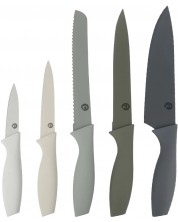 Set od 5 noževa MasterChef - Čelik, PP, višebojni -1