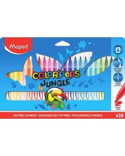 Set flomastera Maped Color Peps - Jungle, 24 boje -1