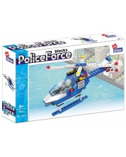 Konstrukcijski set Alleblox Police Force - Policijski helikopter, 122 dijela