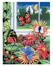 Set za slikanje akrilnim bojama Royal - Leptiri, 22 х 30 cm -1