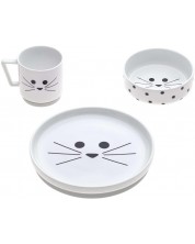 Set za jelo Lassig - Little Chums, Cat -1