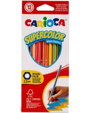 Set olovaka u boji Carioca - Supercolor Hexagon, 12 boja