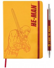 Set bilježnica s olovkom Cinereplicas Retro Toys: MOTU - He-Man