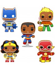 Set figura Funko POP! DC Comics: DC Super Heroes - Gingerbread Heroes (Special Edition) -1