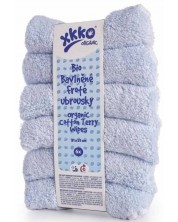 Set pamučnih ručnika Xkko - Baby Blue, 21 х 21 cm, 6 komada -1