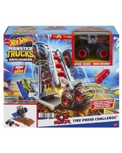 Set Hot Wheels Monster Trucks - Svjetska arena, Tire Press Challenge -1