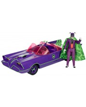 Set akcijskih figurica McFarlane DC Comics: Batman - Batmobile with Joker (Batman '66) (Gold Label) -1