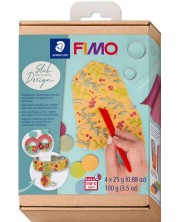 Komplet gline Staedtler Fimo Soft - Slab Design, 4 х 25 g -1