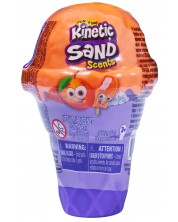 Set s kinetičkim pijeskom Kinetic Sand - Sladoled, Narančasti -1