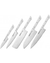 Set od 5 noževa Samura - Harakiri, bijela drška