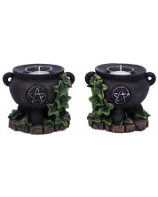 Set svijećnjaka Nemesis Now Adult: Gothic - Ivy Cauldron, 10 cm -1