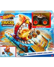 Set Hot Wheels Monster Trucks - Svjetska arena, Treasure Chomp Challenge