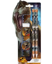 Set školskog pribora Kids Licensing - Jurassic World, 5 dijelova