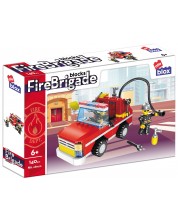 Konstrukcijski set Alleblox Fire Brigade - Vatrogasna kola, 140 dijelova