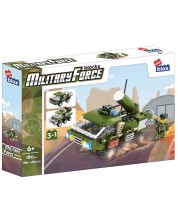 Konstrukcijski set 3 u 1 Alleblox Military Force - Vojni tenk, 180 dijelova